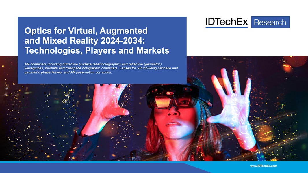 Óptica para la realidad virtual, aumentada y mixta 2024-2034: tecnologías, actores y mercados