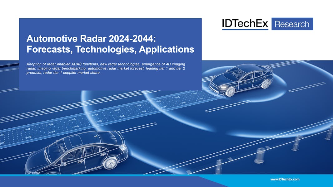 Radar automotriz 2024-2044: pronósticos, tecnologías, aplicaciones