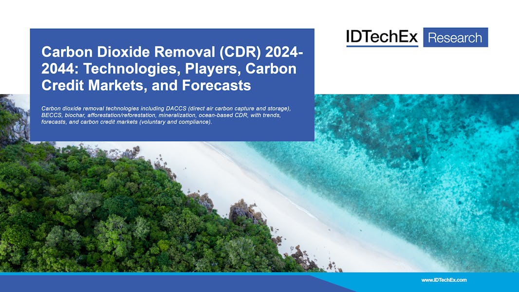 2024年-2044年二氧化碳去除（CDR）：技术、参与者、碳信贷市场和预测