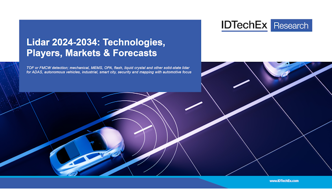 Lidar 2024-2034: tecnologie, attori, mercati e previsioni