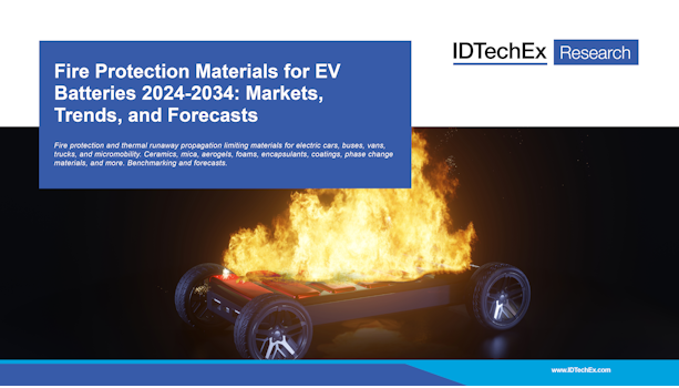 Materiali antincendio per batterie EV 2024-2034: mercati, tendenze e previsioni