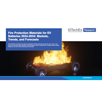 Fire Protection Materials for EV Batteries 2024-2034: Markets, Trends, and Forecasts - Electronic (1-5 users)