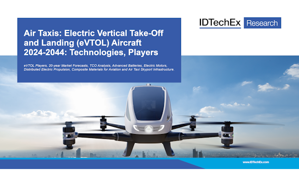 Taxis aéreos: aviones eléctricos de despegue y aterrizaje vertical (eVTOL) 2024-2044: tecnologías, actores