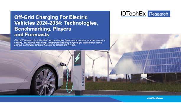 Ricarica off-grid per veicoli elettrici 2024-2034: tecnologie, benchmarking, attori e previsioni