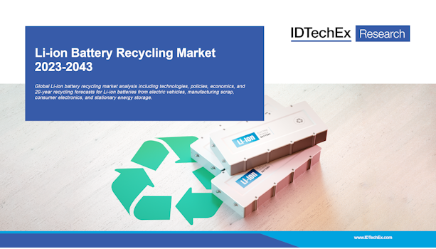 Mercado de reciclaje de baterías de iones de litio 2023-2043