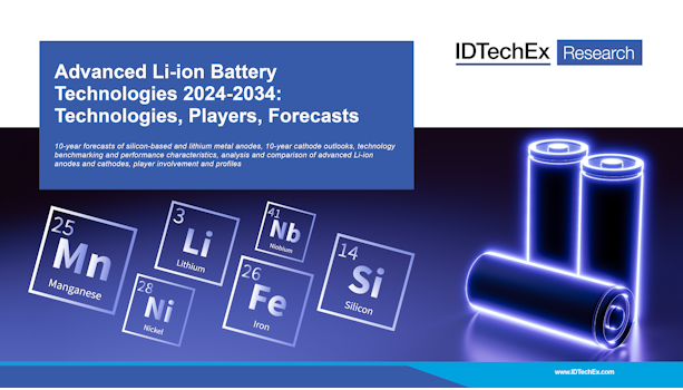 Fortschrittliche Li-Ionen-Batterietechnologien 2024-2034: Technologien, Akteure, Prognosen