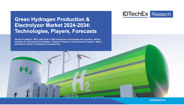 Mercado de electrolizadores y producción de hidrógeno verde 2024-2034: tecnologías, actores, pronósticos