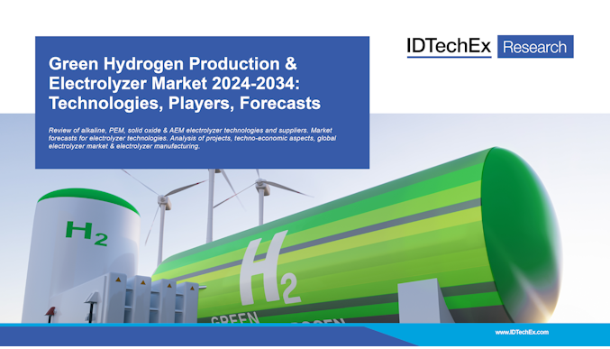 Marché de la production d'hydrogène vert et des électrolyseurs 2024-2034 : technologies, acteurs, prévisions