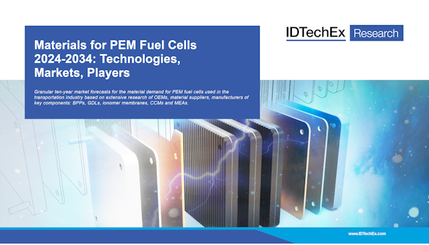 Materiali per celle a combustibile PEM 2024-2034: tecnologie, mercati, attori