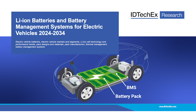 Pacchi batterie agli ioni di litio e sistemi di gestione della batteria per veicoli elettrici 2024-2034